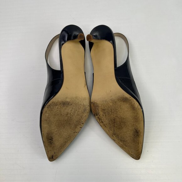 Lilly Pulitzer Kitten Heel Women 8.5 Sling Back Strap Brazil Work Party Core Go - Picture 11 of 12